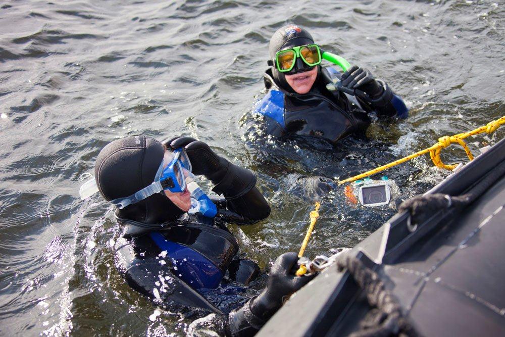 Churchill Mitchel Osborne - Women Ready To Snorkel With Belugas