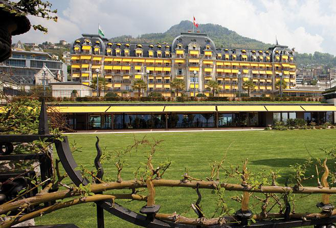 Montreux Palace overlooking Lake Geneva