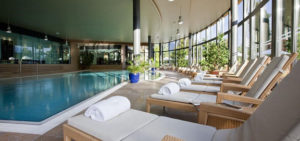 Montreux Palace indoor pool at Willow Stream Spa